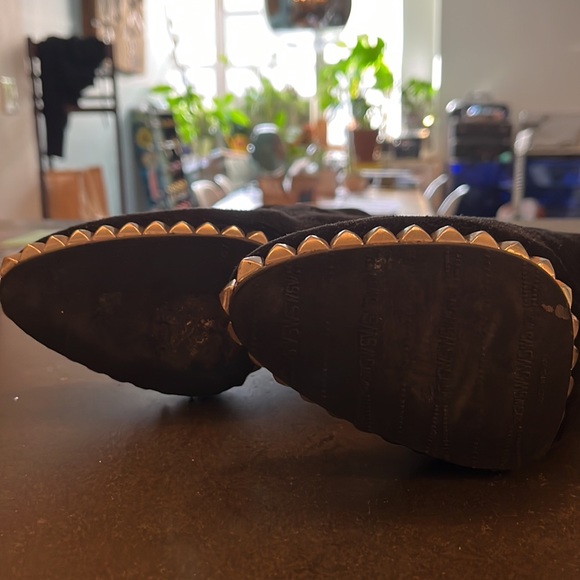 Stuart Weitzman suede booties with silver studs! - Picture 6 of 7